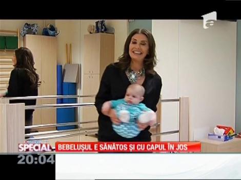 Special! Bebeluşul e sănătos şi cu capul în jos