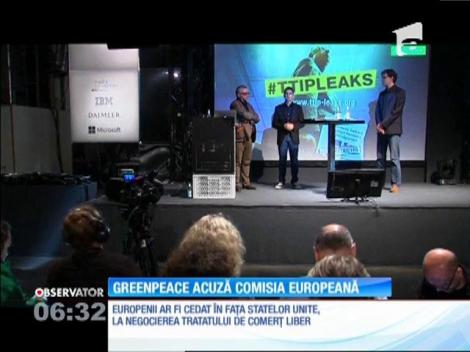 Greenpeace acuză Comisia Europeană