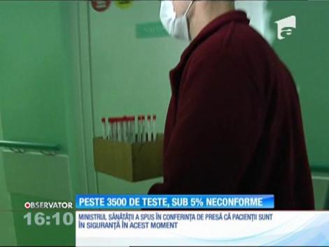 Ministerul Sănătăţii a dat publicităţii rezultatele anchetei în cazul scandalului legat de dezinfectanţii diluaţi