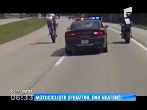 Motociclişti sfidători, dar neatenți
