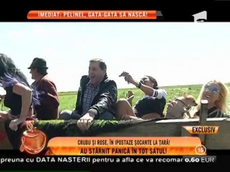 Daniela Crudu, în ipostaze șocante la țară