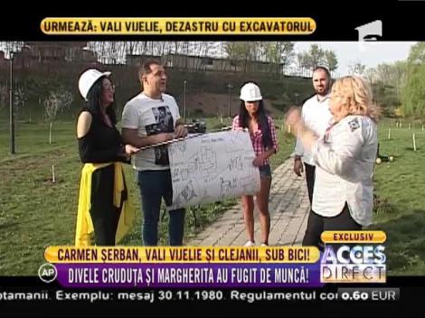 Carmen Şerban, Vali Vijelie şi Clejanii, muncitori pe şantier!