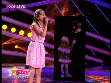 Daria Peltea a adus-o pe scena Next Star pe Christina Aguilera și melodia ei, "Hurt"
