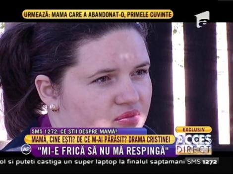 Cristina, o tânără care a fost abandonată în maternitate, vrea să-şi cunoască mama după 26 de ani!