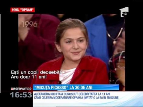Alexandra Nechita, "Micuţa Picasso", a fost vizitată de Oprah