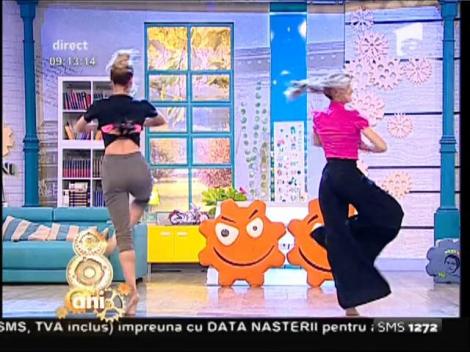 Și-a regăsit fosta colegă din copilărie pe scena de la "Neatza"! Flavia și Oana, duet în pași de balet