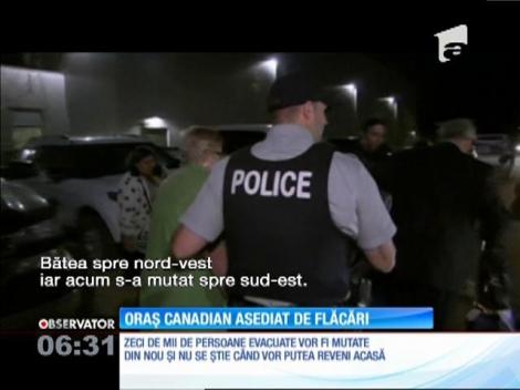 Oraș canadian, evacuat din cauza unui incendiu uriaș