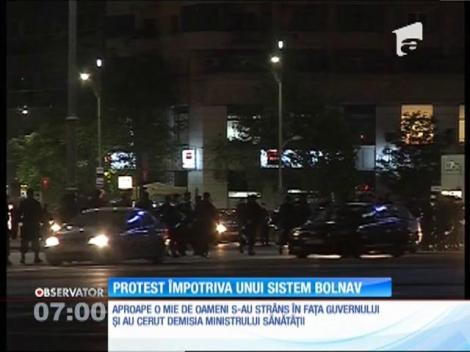 Nemulţumirile faţă de sistemul sanitar bolnav i-au scos în stradă pe români