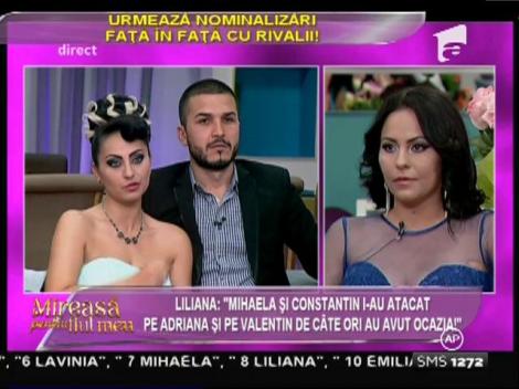 Liliana: "Mihaela şi Constantin i-au atacat pe Adriana şi pe Valentin de câte ori au avut ocazia!"
