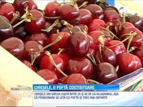 Cireşele, o poftă costisitoare! Costă până la 50 de lei kilogramul