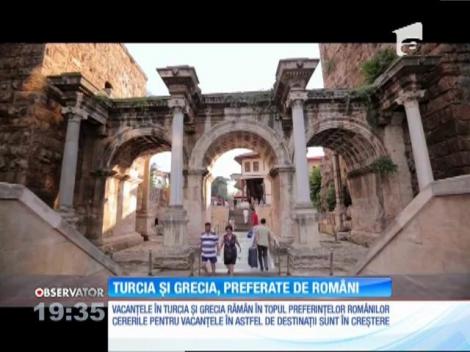 Turcia şi Grecia, în continuare în topul destinaţiilor de vacanţă