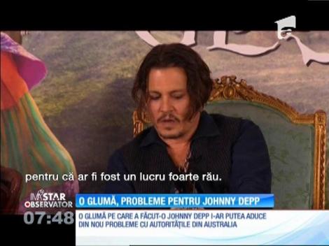 O glumă i-a adus probleme actorului Johnny Depp