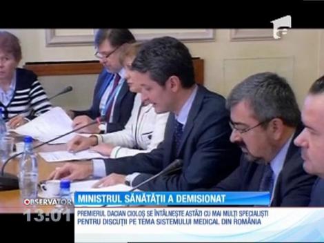 Ministrul Sănătăţii, Patriciu Achimaş Cadariu, a demisionat din funcţie