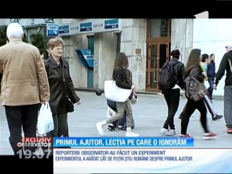 Doar 4 români dintr-o sută ştiu să aplice manevre de prim ajutor