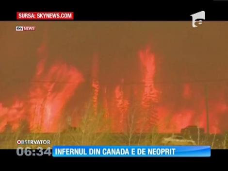 Incendiul izbugnit în urmă cu o săptămână în Canada continuă să facă ravagii