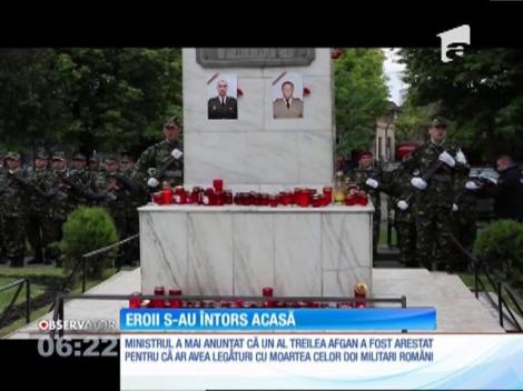 Militarii români care au murit în Afganistan au ajuns țară