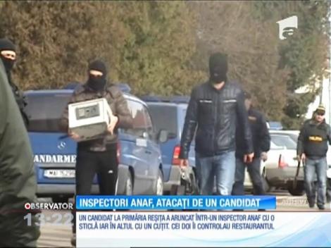 Inspectori ANAF, atacați de un candidat la primăria din Reșița