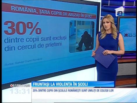 România, campioană la violența în școli
