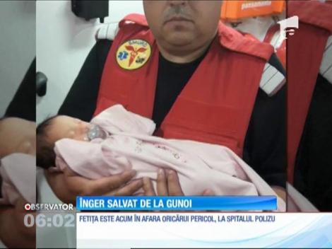 O fetiță a fost aruncată, ca un gunoi, în apropiere de sediul guvernului