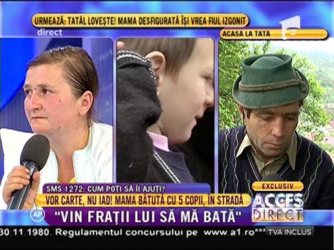 Alexandru, tatăl celor cinci copii alungaţi: "Nu am bătut-o cât merita pe soţia mea!"