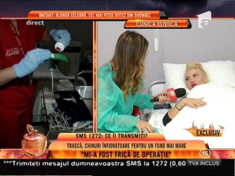 Simona Traşcă, după operația de mărire a posteriorului: ”Trei zile voi sta cu un costum pe mine”