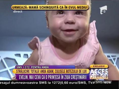 Anda Adam, culisele botezului de lux: "Evelin va schimbă două ţinute la botez"