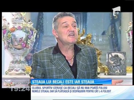Tribunalul București a decis: Gigi Becali poate păstra numele Fotbal Club Steaua București!
