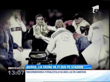 Sicriul fotbalistului Patrick Ekeng va fi dus pe stadionul Dinamo