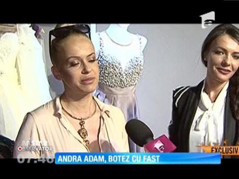 Anda Adam, botez cu fast pentru fiica ei