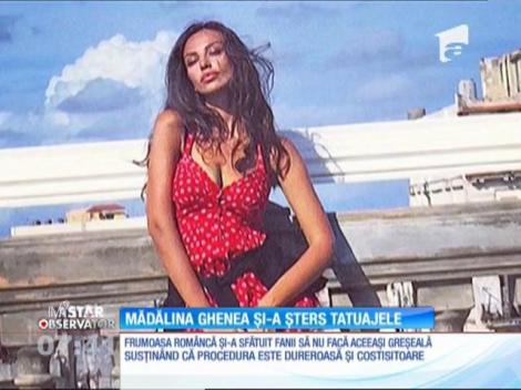Mădălina Ghenea şi-a şters toate tatuajele făcute în timpul relaţiei cu Philipp Plein