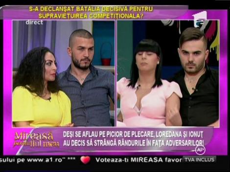 Loredana şi Ionuţ au decis să strângă rândurile în faţa adversarilor!