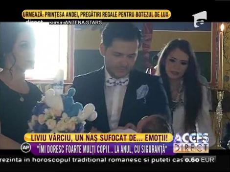 Liviu Vârciu, un naș sufocat de emoții: ”Îmi dorec foarte mulți copii. La anul, cu siguranță!”