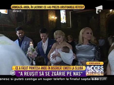 Botezul fiicei Andei Adam. Ceremonia de creștinare a prințesei Evelin