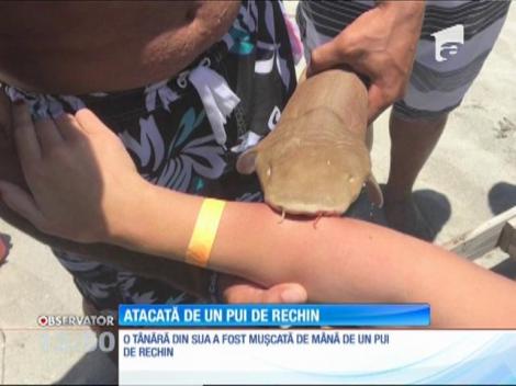 O tânără din Statele Unite ale Americii a fost muşcată de un pui de rechin