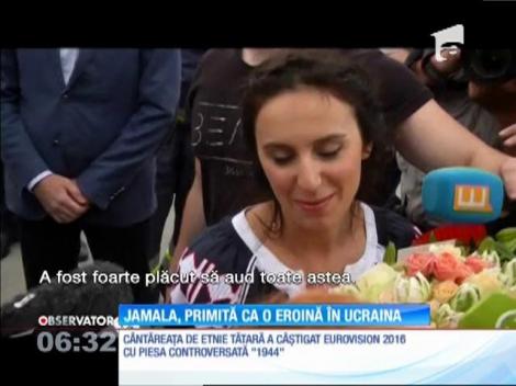 Jamala, primită ca o eroină în Ucraina