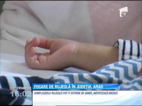 Două focare de rujeolă în județul Arad