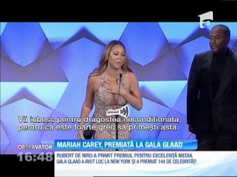 Mariah Carey şi Robert de Niro, premiați pentru sprijinul acordat comunității gay