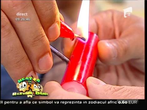 Nene Newton, unde ești ca să-i vezi? Răzvan şi Dani, vânătorii de mituri! Experiment de echilibru cu o lumânare