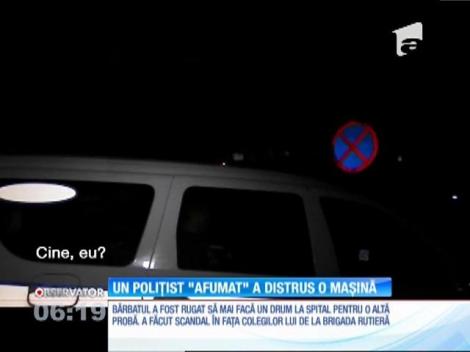 Un poliţist din Teleorman a făcut spectacol pe o stradă din Alexandria