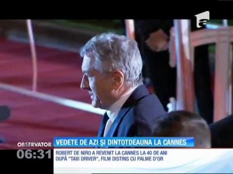 Robert De Niro a revenit la Cannes la 40 de ani după "Taxi Driver, film distins cu Palme D'or