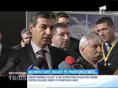 Trupele româneşti din Afganistan, Irak şi Bosnia au folosit, în ultimii 10 ani, dezinfectanţi diluaţi!
