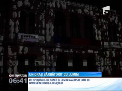Spectacol magic de sunet și lumini, aseară, la Târgu Jiu, în deschiderea oficială a „Zilelor Orașului"