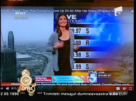 Smiley News: O prezentatoare meteo, forţată să se îmbrace în direct