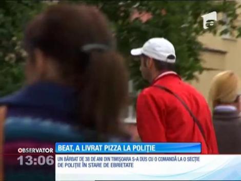 Culmea tupeului, oprită cu focuri de armă la Timişoara. Un bărbat beat a livrat pizza la o secţie de poliţie