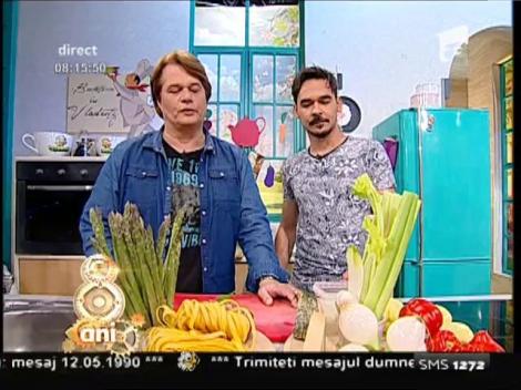 Învaţă să găteşti italieneşte de la Vlădutz: Tagliatelle al Tonno, cu trei tipuri de brânză