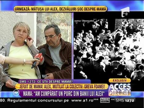 Mama supraviețuitorului din Colectiv: "Am cumpărat un porc din banii lui Alex"