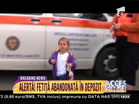 O fetiță din Bacău a fost abandonată într-un depozit