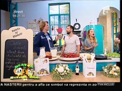 Rețeta de de weekend a lui Vlăduț: Clătite bronzate, un deliciu cu căpșuni proaspete