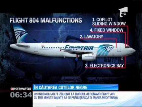 Armata egipteană a difuzat primele imagini ale resturilor găsite în mare, după prăbuşirea avionului Egyptair
