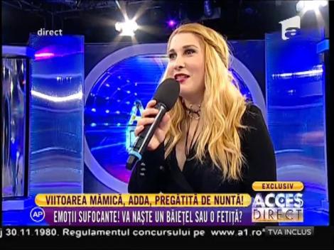 Adda, viitoare mămică, se pregăteşte de o nuntă ca-n povești!